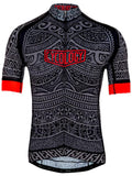 Tribal Tattoo Mens Black Cycling Jersey 
