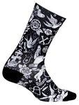 Velo Tattoo Black Cycling Socks| Cycology Clothing