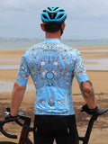 VELO TATTOO (BLUE) MEN'S CYCLING JERSEY