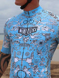 VELO TATTOO (BLUE) MEN'S CYCLING JERSEY