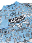 VELO TATTOO (BLUE) MEN'S CYCLING JERSEY